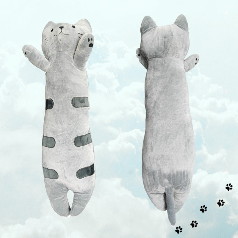 Cojín Gatito Peluche Felpa Gato Kawaii Abrazable 70cm Almoha
