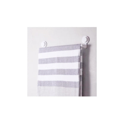 Porta Toalla Con Ventosa Soporte De Toalla Largo Toallero Blanco