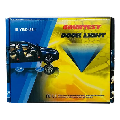 X2 Luces De Cortesía Led Luz Bienvenida De Puerta De Autos 12v Cables Suzu Caja Negra