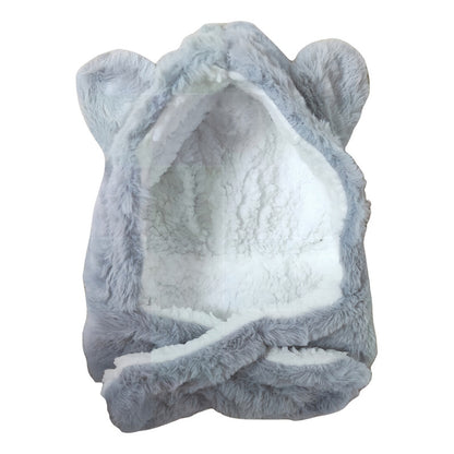 Gorro Con Bufanda Para Bebé Niño/a Diseño Invierno Calientit