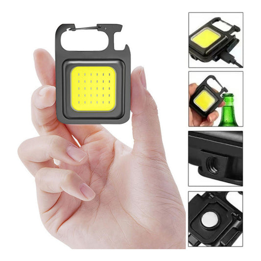 Llavero Mini Lámpara Led Recargable Multifunción Con Imán