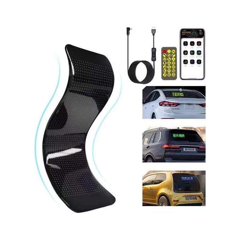 Letrero Luminoso Led Flexible Rgb App +control Usb Auto Casa