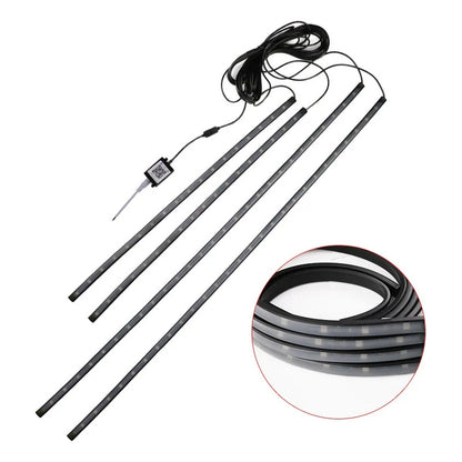 Kit De Luces De Chasis Exterior Rgb Tuning Luz Piso + Contro