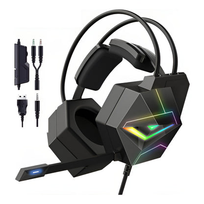 Audífono Gamer Onikuma X20 Negro Rgb Multiplataforma