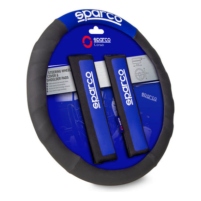 Cubre Volante + Cubre Cinturon Auto Sparco 1111 Universal