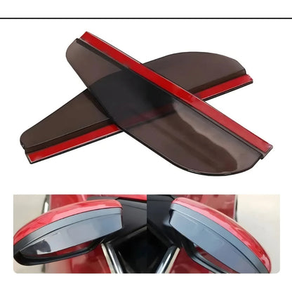 X2 Bota Agua De Espejo Retrovisor Pestañas Auto Universal Negro Transparente