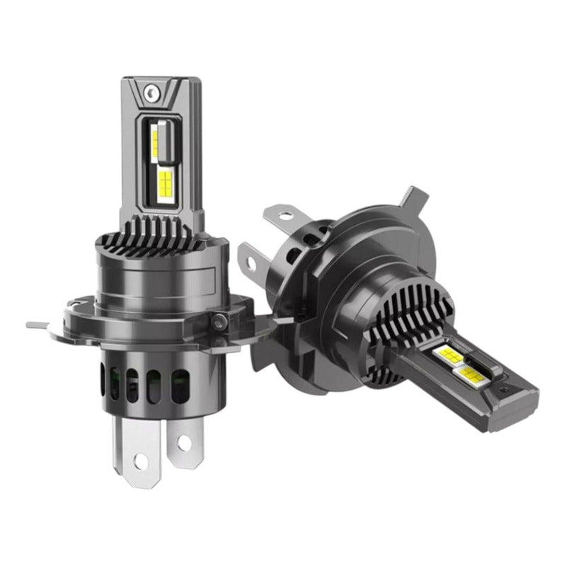 X2 Ampolleta Turbo Led 12v 6000lm Auto H4 Sin Cables