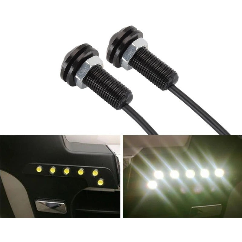 X2 Ojo De Águila Luces Led 23mm 9w Auto Tuning Universal Ryc
