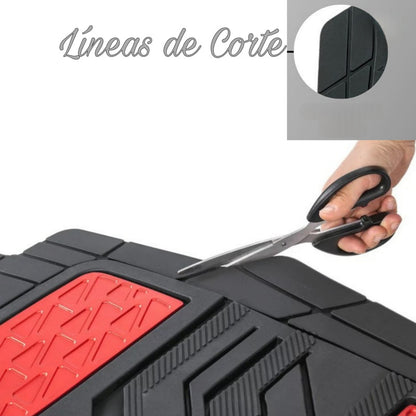 Alfombra Piso De Goma-metalizado Auto Universal 5pcs Tuninng