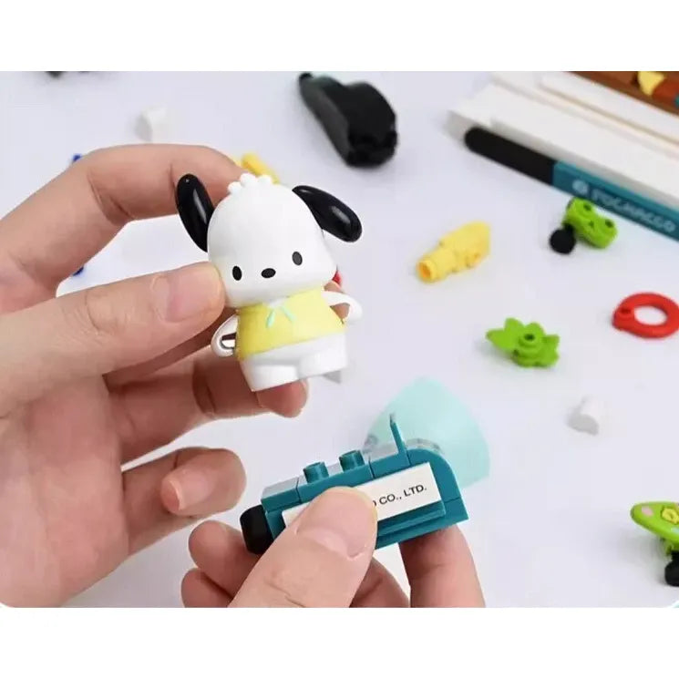 Set Bloque De Construcción Keepplay Sanrio 366 Pieza Kawaii 366 Pochacco Sports Hall