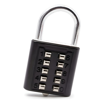 Candado Kmt Tools 40mm 5 Dígitos Color Negro Con Combinación Numérica