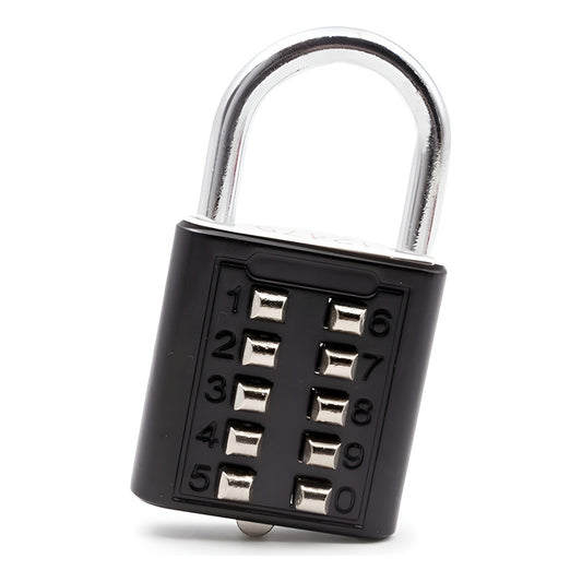 Candado Kmt Tools 40mm 5 Dígitos Color Negro Con Combinación Numérica