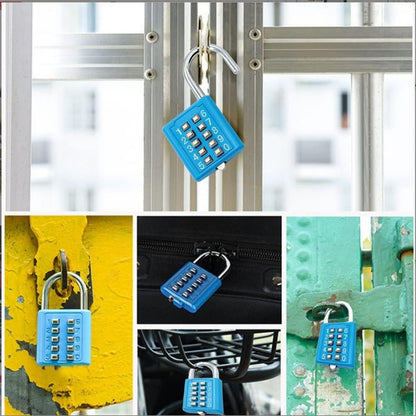 Candado Kmt Tools 40mm 5 Dígitos Color Celeste Con Combinación Numérica