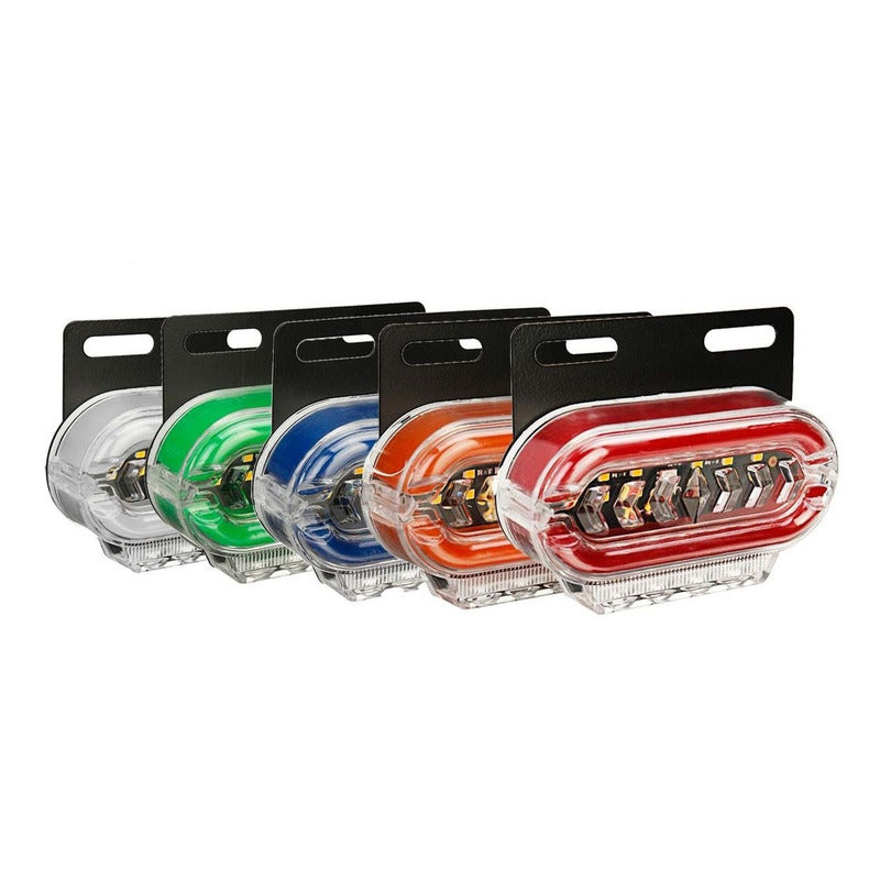Luz Led Trocha Bicolor Luz Lateral Led Advertencia 24v /ryc