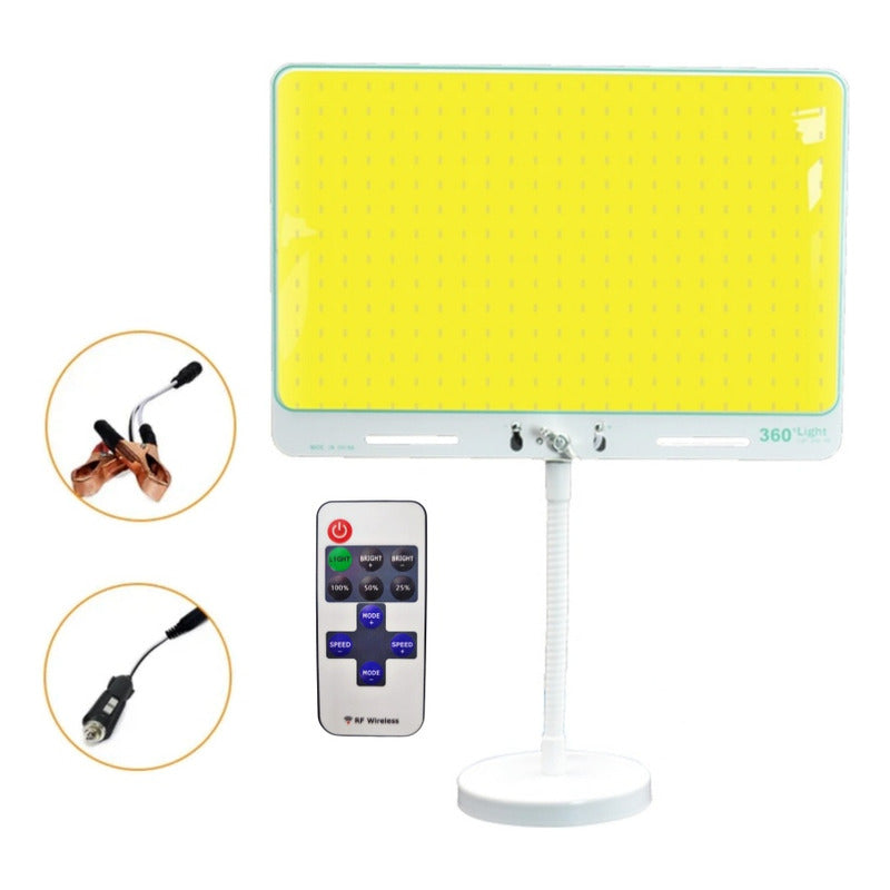 Lámpara Led Portátil Imantada Camping Emergencia 12-24v 550w