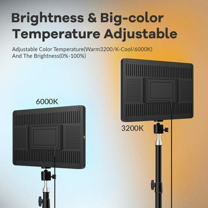 Luz Led Relleno Panel Iluminación 23cm Video Foto + Trípode