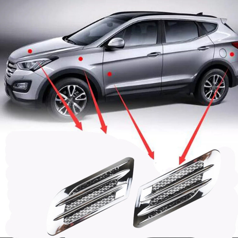 X2 Toma De Aire Lateral Y Capot Adhesiva Auto Tunning/ryc