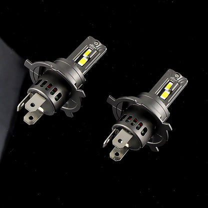 X2 Ampolleta Turbo Led 12v 6000lm Auto H4 Sin Cables