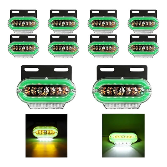 X10 Luz Led Lateral Bicolor Luz De Trocha 24v Destellante