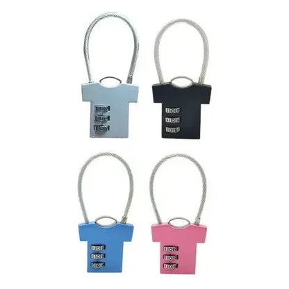 Mini Candado De Seguridad Con Contraseña Multiuso Diseño Color Negro