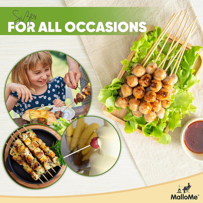 Pack 45 Palos De Anticuchos 30cm 4mm Brochetas Papa Tornado