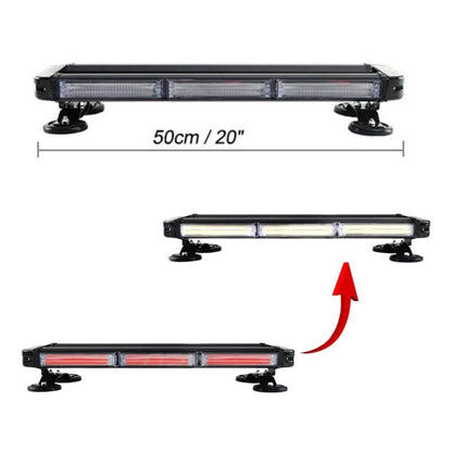Baliza Led De Techo Destellante Azul-rojo Estrobo Auto 12v