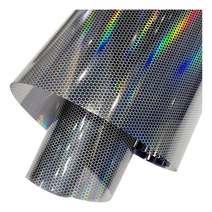 Vinilo Tornasol Para Foco Óptico Vinil Panal 6d Auto Tunning