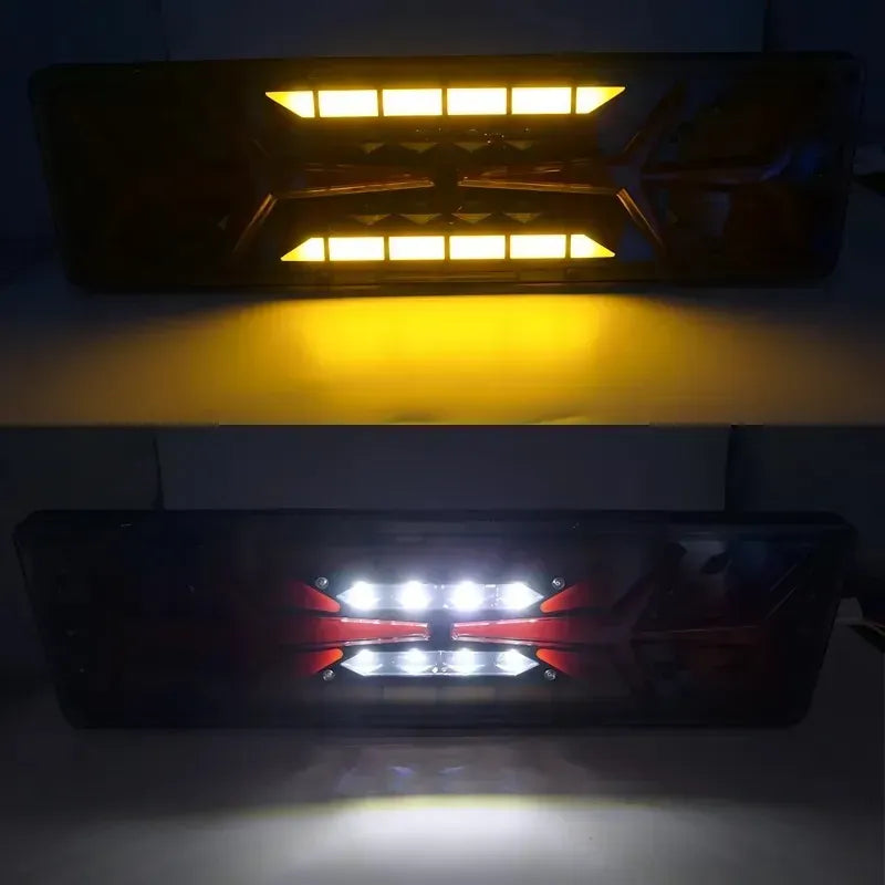 X2 Foco Led Trasero Multifunción 24v Freno Secuencial Camión Ambos Lados Flechas 12v/24v 30126
