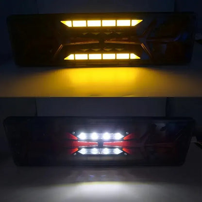 X2 Foco Led Trasero Multifunción 24v Freno Secuencial Camión Ambos Lados Flechas 12v/24v 30126