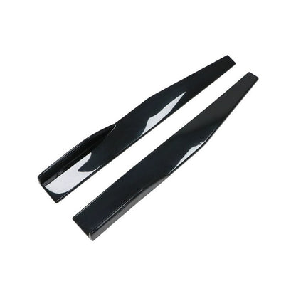 Lip Bumper Lateral Faldón Lateral Negro Brillante Universal