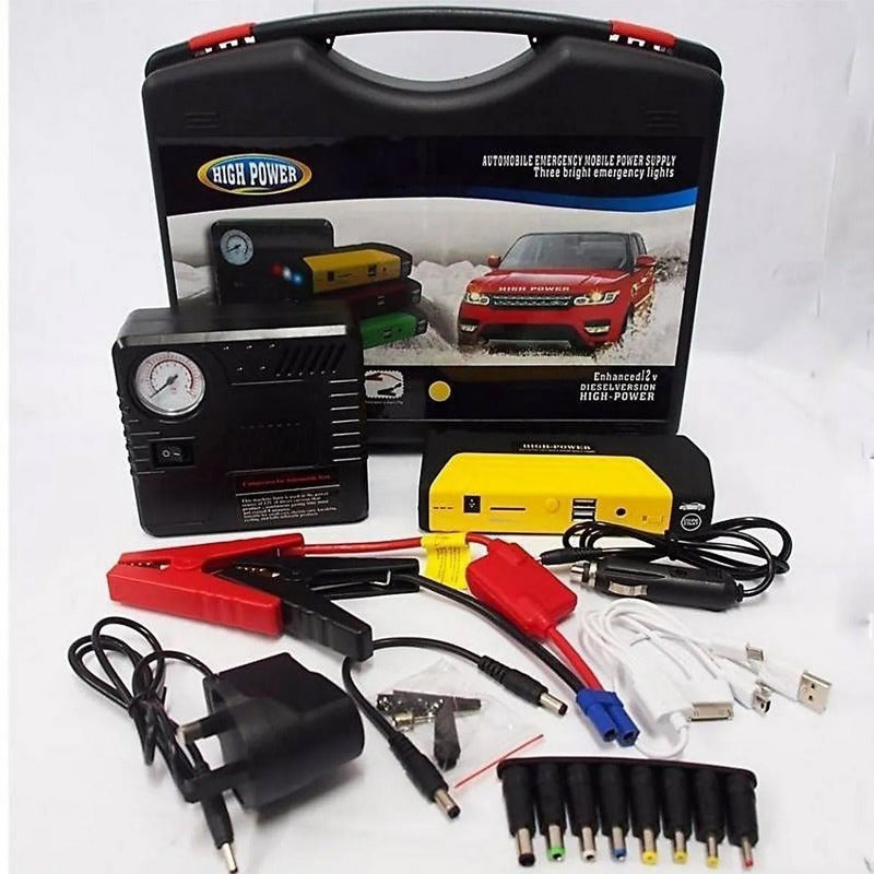 Kit Partidor + Inflador De Neumaticos Para Autos /r&c Monofásica