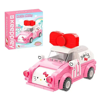 Set Bloques De Construcción Keeppley Hello Kitty Y Amigos 170 Hello Kitty Mini Car 7503