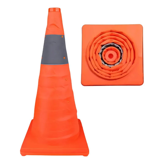 Cono De Emergencia Retractil Reflectante 1 Cinta 65cm Portát Naranja 65cm 422204