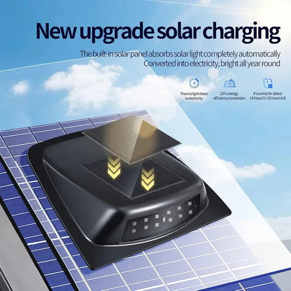 Luz Led Solar Rgb +control Remoto Estroboscopica Techo Capot