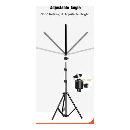 Luz Led Relleno Panel Iluminación 23cm Video Foto + Trípode