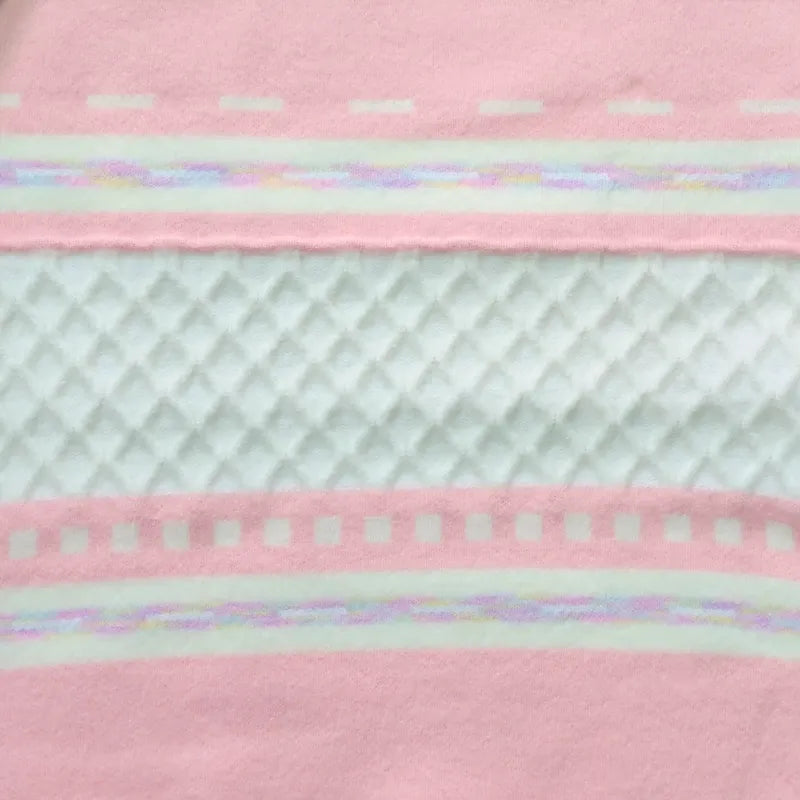 Sweater De Niña Tejido Polerón Teen Cuello Alto Sueter T8-16 Rosa 736 Trenzado 140