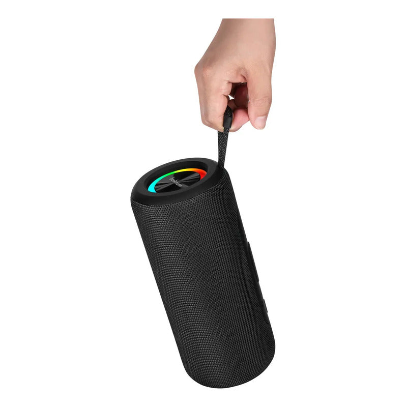 Parlante Bluetooth Tws Portatil Radio Usb Microfono Bowmann Color Negro