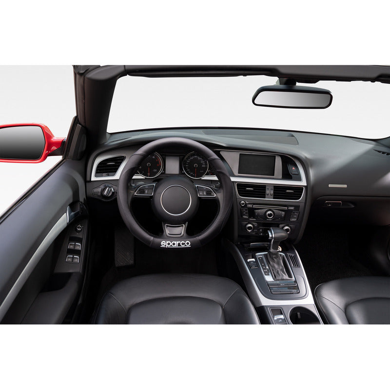 Funda Cubre Volante Sparco Base Plana Tipo D Eco Cuero 113