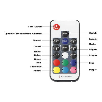 Kit Luz De Chasis Bluetooth 12led Rgb +control Tunning 12v