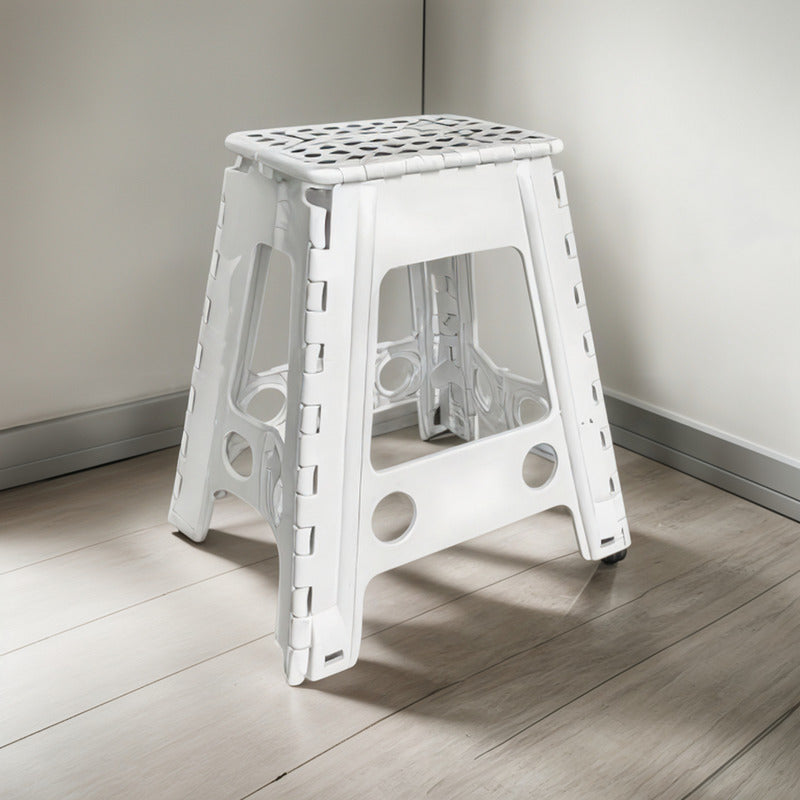 Taburete Plegable Banquito Pórtatil Piso Escala 45cm /r&c
