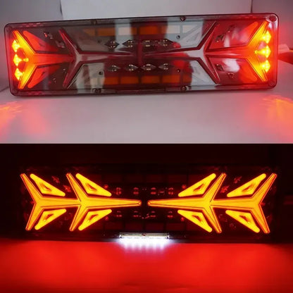 X2 Foco Led Trasero Multifunción 24v Freno Secuencial Camión Ambos Lados Flechas 12v/24v 30126