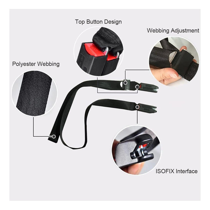 Cinturón De Seguridad Fijación Isofix Para Sillas Bebé Niñ@