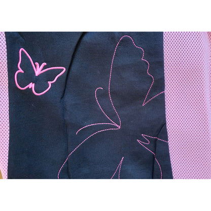 Set Funda Cubre Asiento Auto Negro Rosa Malla Transpirable