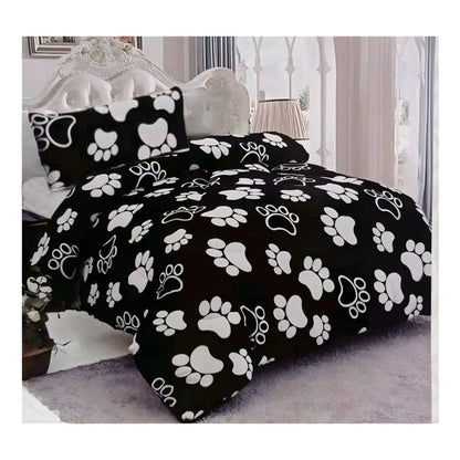 Cobertor Plush 1.5p Plumón Cubrecama Chiporro +funda Inviern