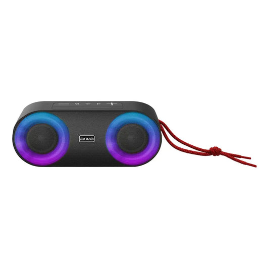 Parlante Portátil Bluetooth Aiwa 20w Ipx5 Radio Fm Aw-sj215 Color Negro