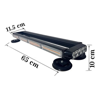Baliza Led Techo Destellante Ámbar Estrobo Auto 12v Imán 65c