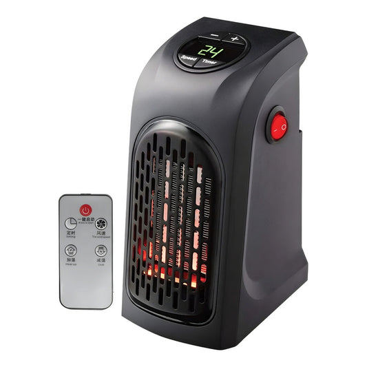 Calefactor Eléctrico Calentador Mini Portátil Control Y Adap