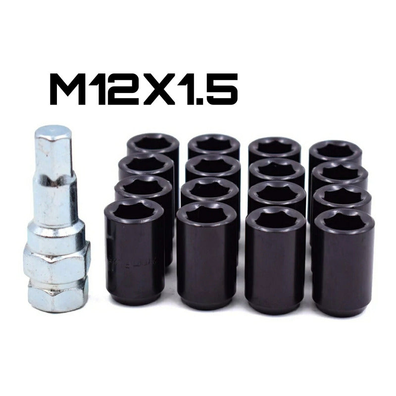 Tuercas De Seguridad Llanta M12 Antirrobo Colores 16 Pcs