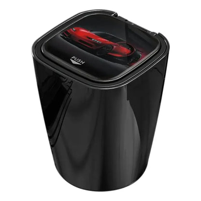 Cenicero Con Luz Led Y Tapa Abre Fácil Monedero Auto Casa Negro Yd-001