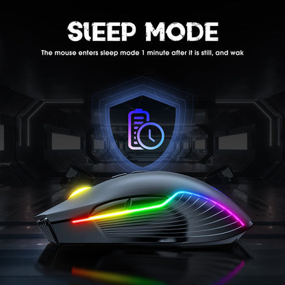 Mouse Gamer Inalambrico Onikuma 7 Botones 3600dpi Rgb Cw905